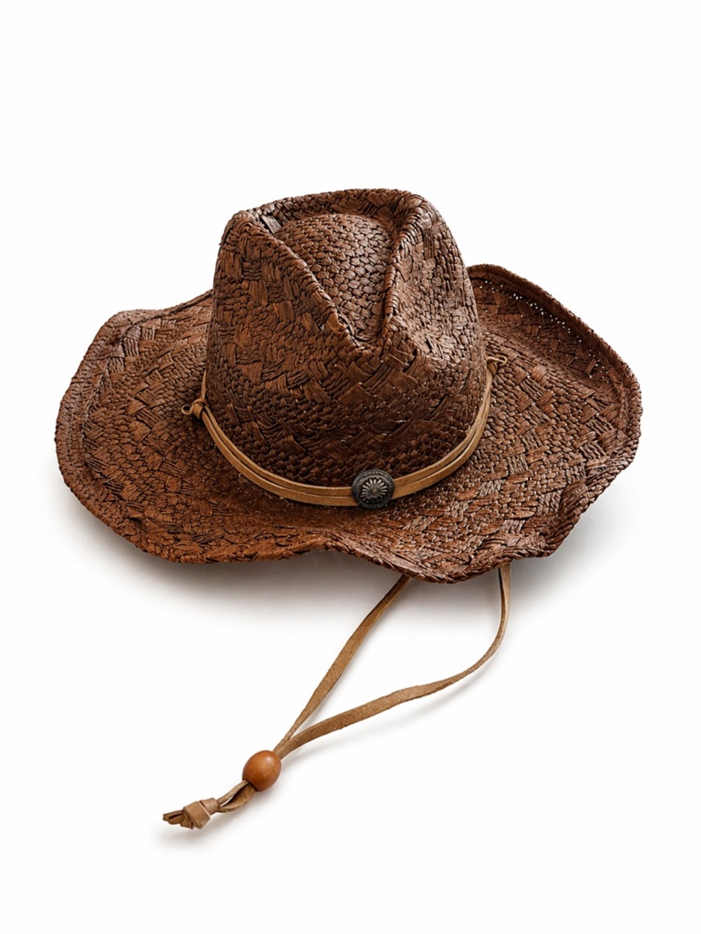 CONNER straw cowboy hat western boho festival beach sun hat